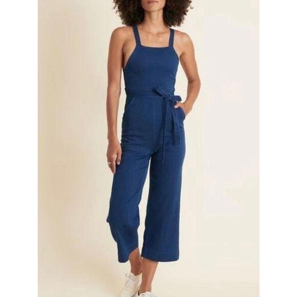 Marine Layer Tess Denim Jumpsuit - Picture 1 of 10